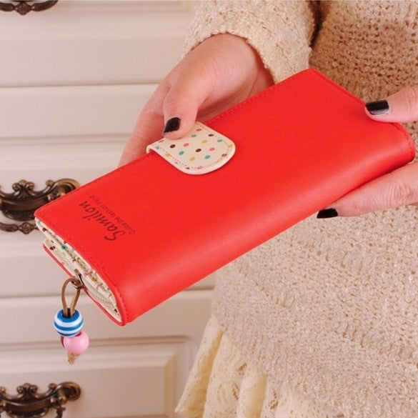 Women Long Purse Clutch Wallet High Quality Zip Bag Card Holder