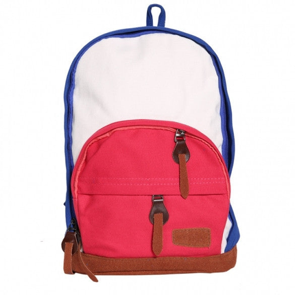 New Women Colorful Classic Canvas Backpack Bookbag School Bag Rucksack Shoulder Bag - Meet Yours Fashion - 2