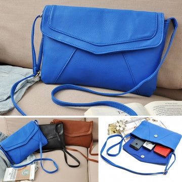 Fashion Women Messenger Bag PU Leather Cross Satchel Shoulder Handbag