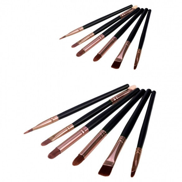 New Arrival 6 pcs Basic eye Brush Set Blend eye shadow brush blush brush Makeup Brush