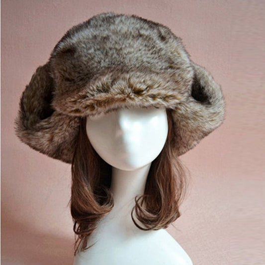 New Fashion New Faux Fur Hat Cap For Winter Fuzzy Cap