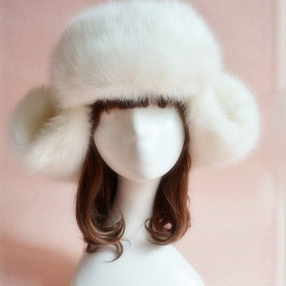 New Fashion New Faux Fur Hat Cap For Winter Fuzzy Cap