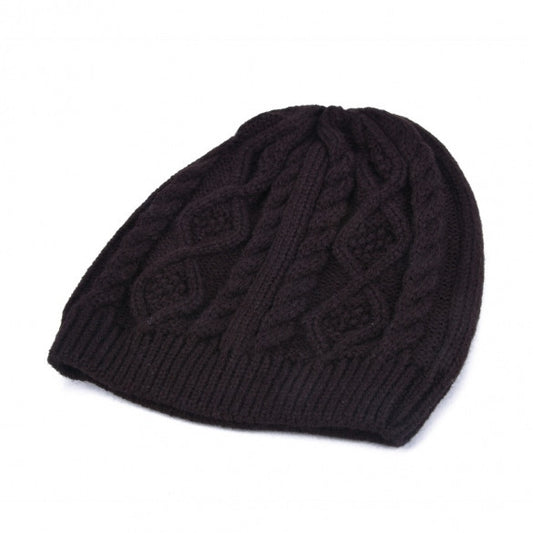 New Winter Warm Wool Beanie Cap Women Baggy Crochet Knit Skull Ski Hat