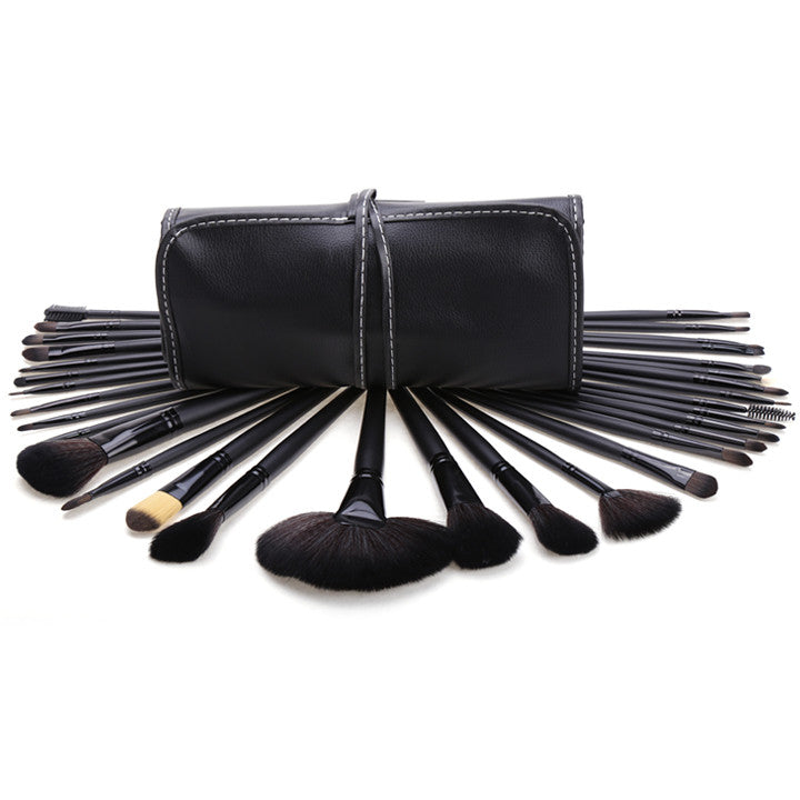 New 32 Makeup Brush Pro Eyebrow Brushes Professional??Cosmetic Eye Shadow Brush Set+ Kit Case Bag