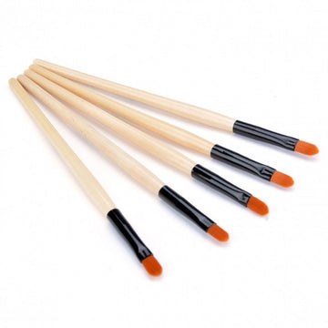 New Pro Makeup Cosmetic Set High Quality Wood Eye Line Brush Tools 5 PCs