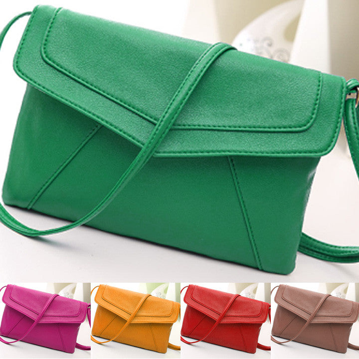 New Women Lady Envelope Clutch Shoulder Evening Handbag Tote Bag Purse 5 Colors