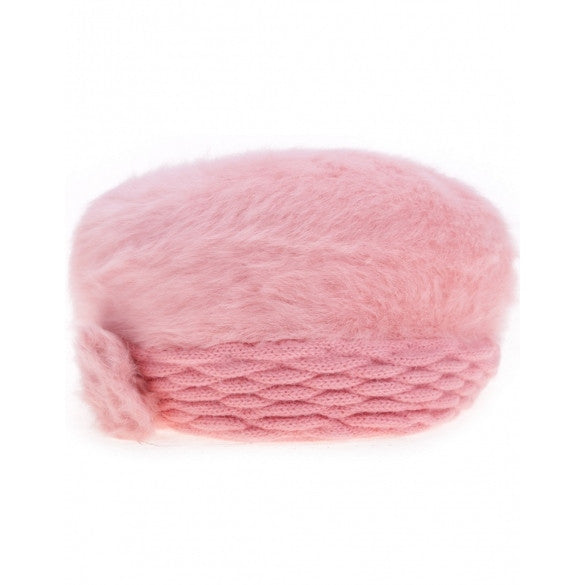 New Fashion Colors Women's Winter Warm Knitted Faux Fur Hats Beanie Cap 5 Colors