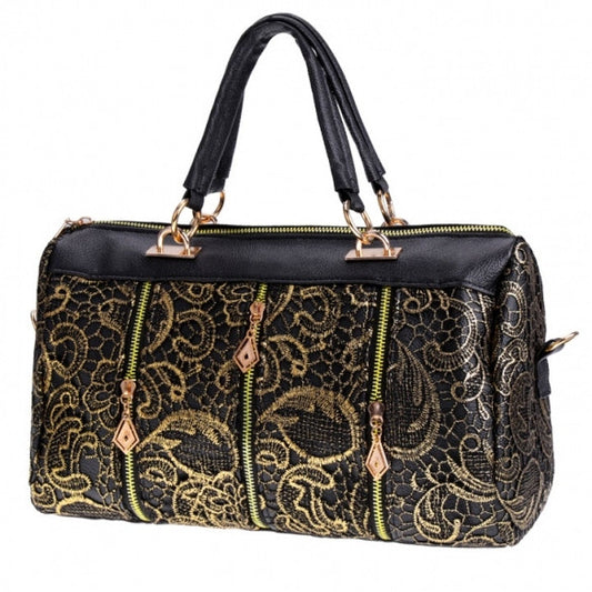 New Fashion Elegant Women's Lace Style Synthetic Leather Handbag Shoulder Bag Cross Bag