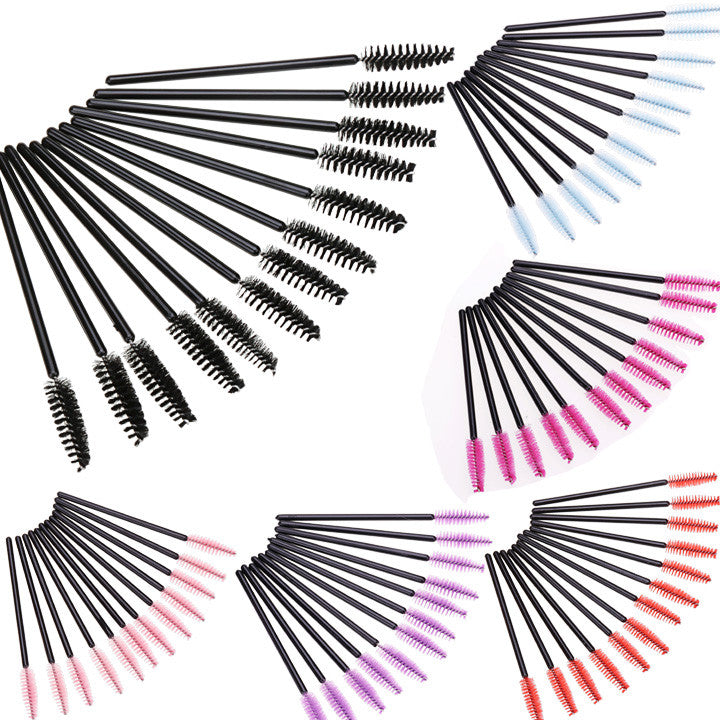 New 50PCS Disposable Eyelash Brush Applicator Makeup Cosmetic Tool For Lady