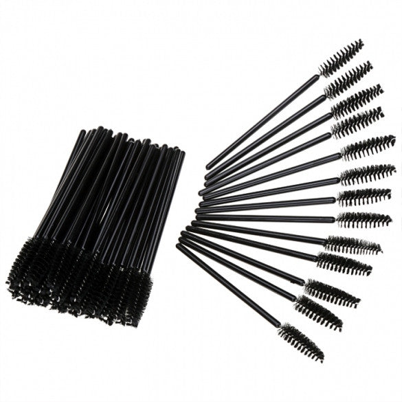 New 50PCS Disposable Eyelash Brush Applicator Makeup Cosmetic Tool For Lady