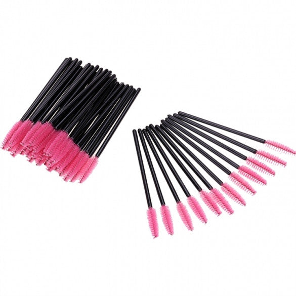 New 50PCS Disposable Eyelash Brush Applicator Makeup Cosmetic Tool For Lady