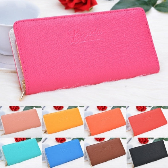 New Female Single Zipper Coin Purse Bag Clutch Wallet Fashion Wallet Ladies Handbags