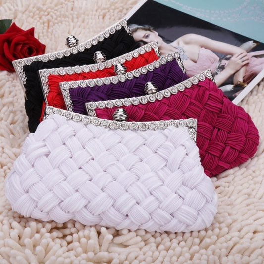 New Fashion Women's Evening Bag Shining Rhinestone Handbag Shoulder Bag Clutch Bag with Chain