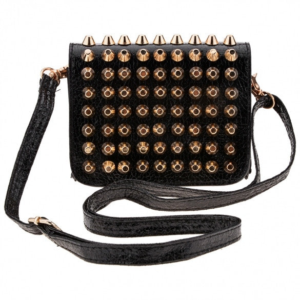 New Fashion Women Lady Girl Simple Rivet Retro Shoulder Bag Handbag Packets Bag