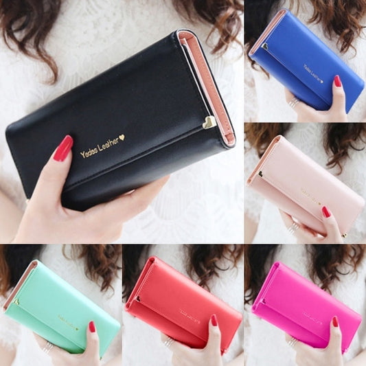 New Fashion Women's Long Wallet Button Clutch Purse Long Handbag