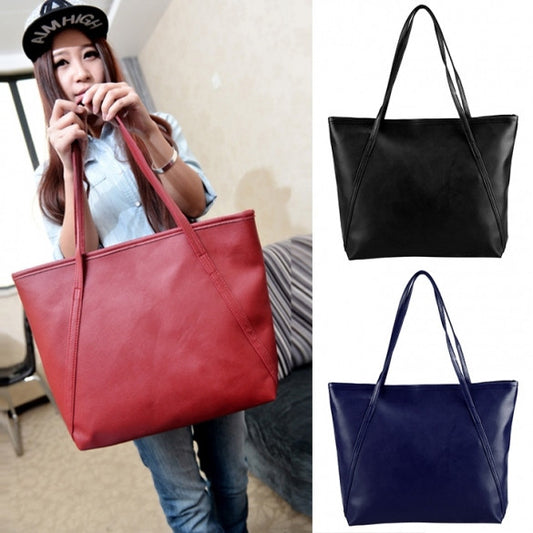 New Fashion Women Synthetic Leather Vintage Style Shoulder Bag Casual Handbag