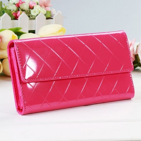 New Fashion Women Fashion Button Clutch Purse Lady Long Purse Wallet