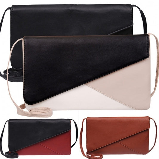 New Women Vintage Style Envelope Synthetic Leather Handbag Casual Shoulder Bag