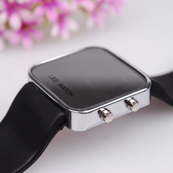 New Fashion Unisex LED Display Quartz Waterproof Analog Wristwatch