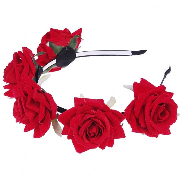 New Fashion Wedding Hair Garland Flower Hair Hoop Headband Flower Hair Accessories