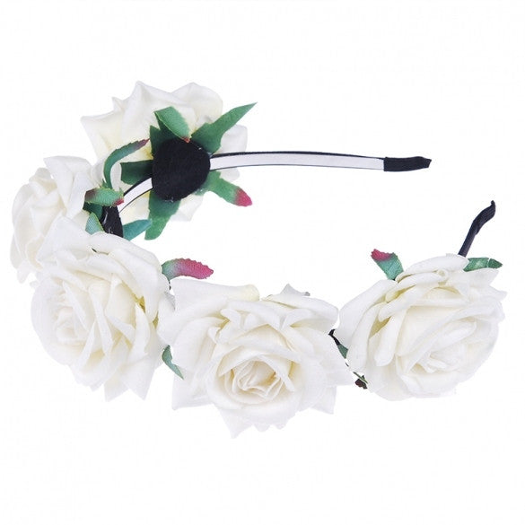 New Fashion Wedding Hair Garland Flower Hair Hoop Headband Flower Hair Accessories