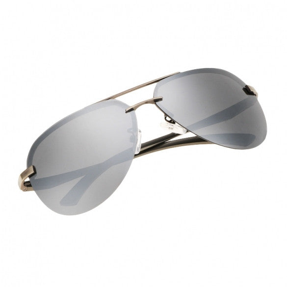  Men Polarize Metal Frame Round Casual Outdoor Sunglasses