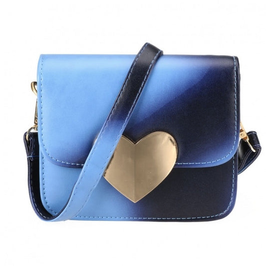 New Women Korean Candy Colors Synthetic Leather Peach Heart Small Satchel Shoulder Bag