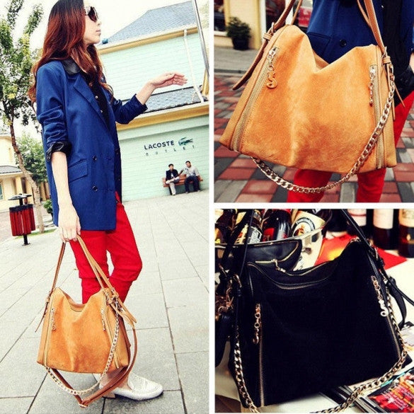 Fashion Korean Women's Tote Clutch Handbag Shoulder Bag Messenger Cross Bag Synthetic Leather Satchel