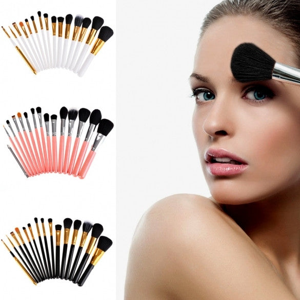 New Fashion Lady Women's 15pcs Makeup Brushes Set Powder Foundation Eye Shadow Eyeliner Lip Brush Tool