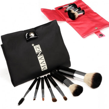 Professional 7PCS Makeup Brushes Set Foundation Powder Eyeshadow Blush With Bag