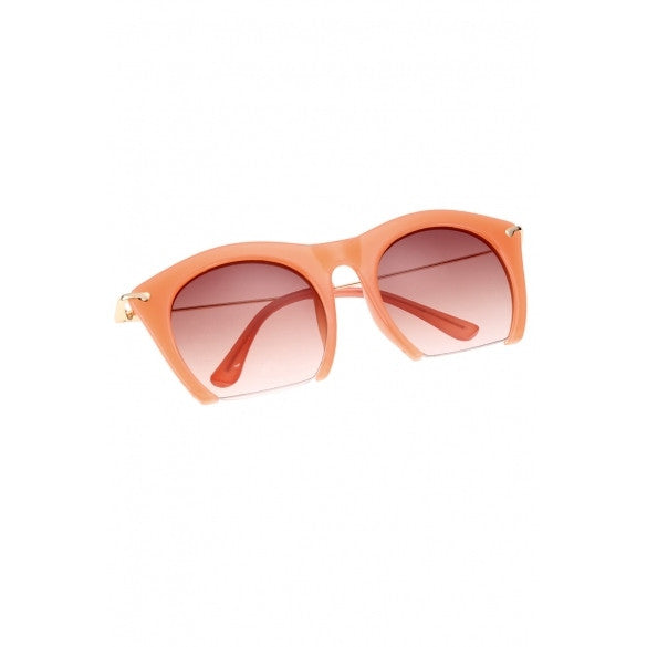  Korean Unisex Retro Large Half-frame Sunglasses