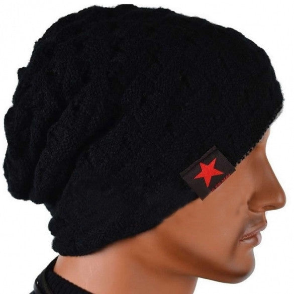 Hot Sale Unisex Cool Hollow Out Wool Knit Autumn Winter Warm Beanie Cap