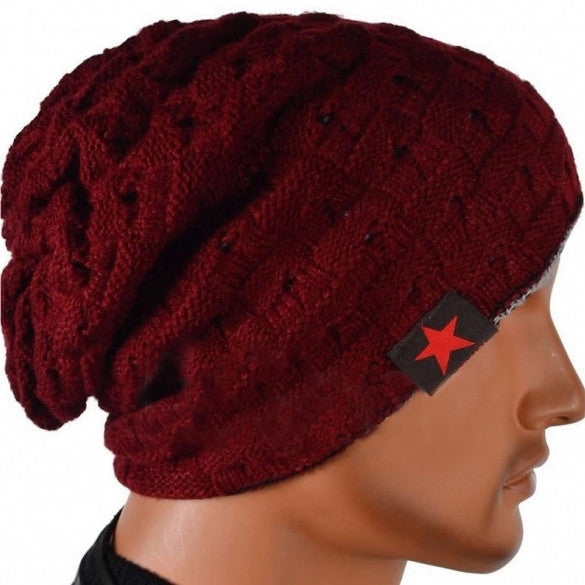 Hot Sale Unisex Cool Hollow Out Wool Knit Autumn Winter Warm Beanie Cap