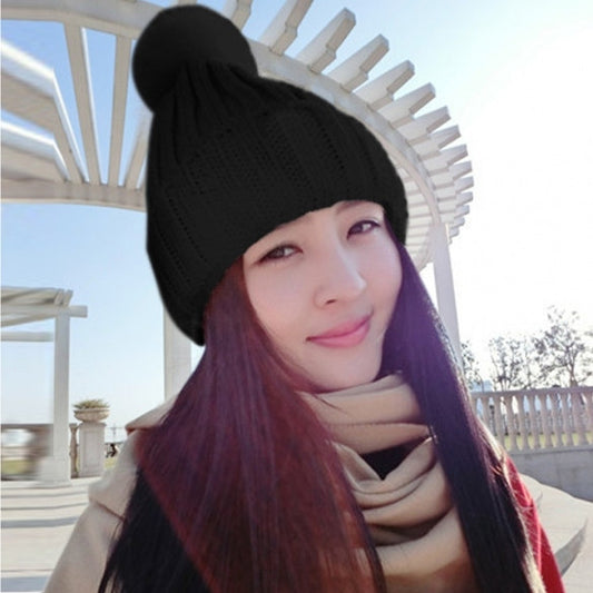 New Fashion Lady Women's All-match Crochet Knitted Curl Beanie Hat Cap