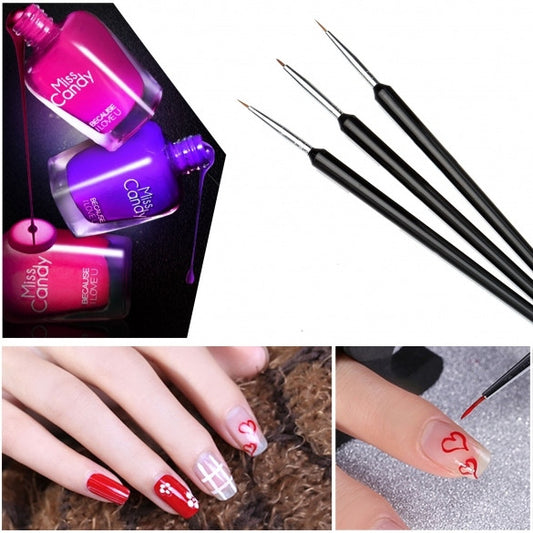 Professional Nail Art Painting Pen Dotting Tools Nail Glitter Rhinestones Decorations Set