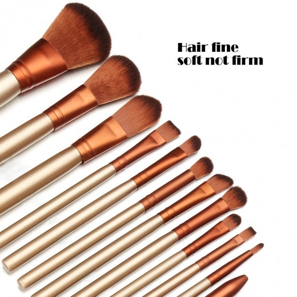 Professional 12pcs Cosmetic Makeup Brush Set Kit Powder Foundation Eyeshadow Eyeliner Lip Brush Tool