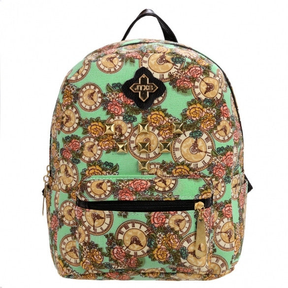 Women Ladies Girls Floral Mini Bookbag Travel Backpack