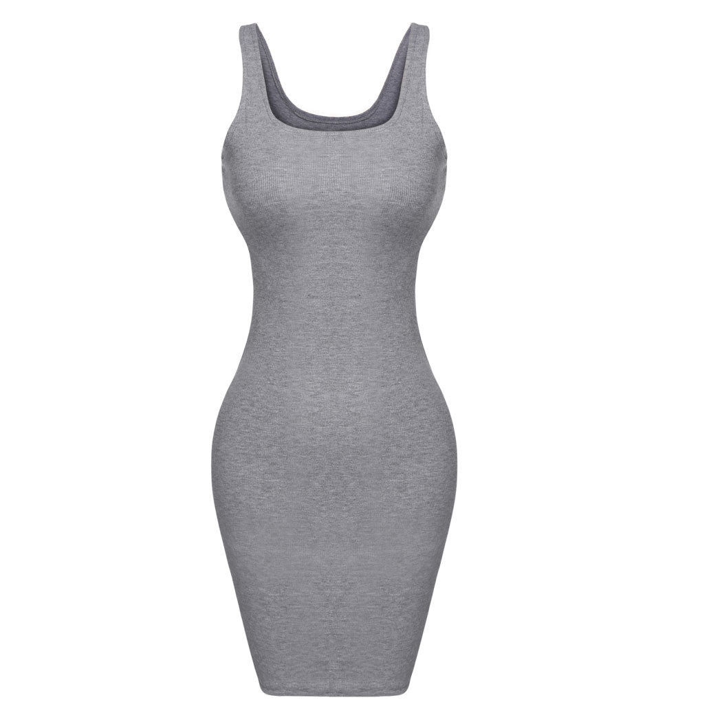 Women O Neck Bodycon Tank Dress - MeetYoursFashion - 4