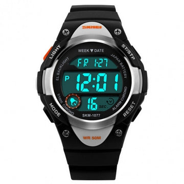 Kids Children Watch Waterproof Electronic LED Outdoor Sports Wrist Watch With Alarm, Calendar, Chronograph, Luminous