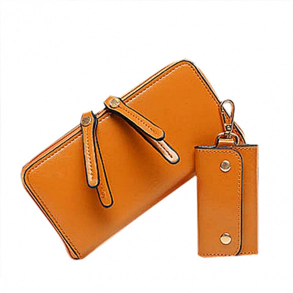 Fashion Women's Synthetic Leather Shoulder Bag + Messenger Bag + Bag + Wallet 4 Sets