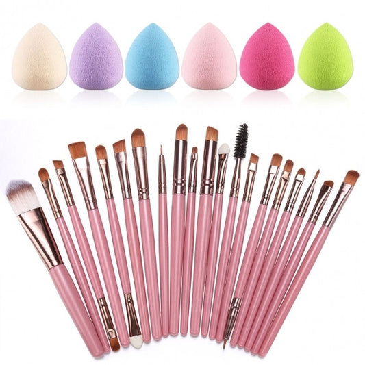 20pcs Makeup Brushes Kit Powder Foundation Eyeliner Eyeshadow Lip Brush Comestic Tool