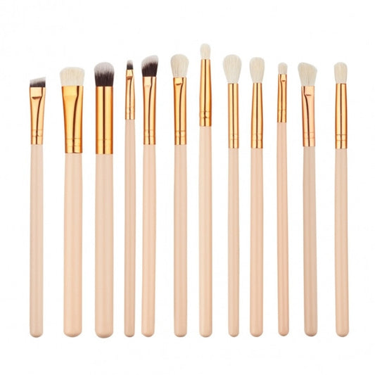 12pcs Makeup Brushes Cosmetic Powder Brush Contour High-light Eyebrow Eyeshadow Make-up Set