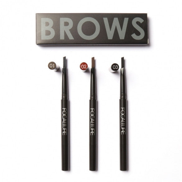 Professional Waterproof Auto Dual Eyebrow Pencil & Brush