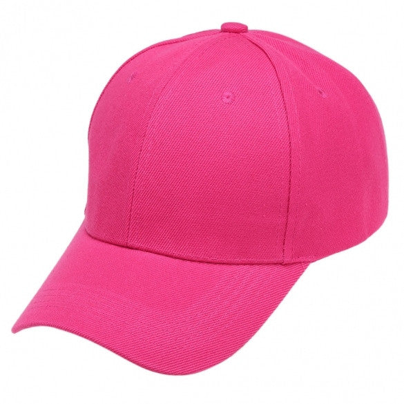 Unisex Fashion Plain Baseball Cap Adjustable Brimmed Cap