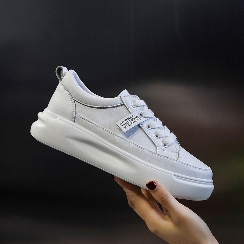 Platform Med Heel Comfortable Sneakers