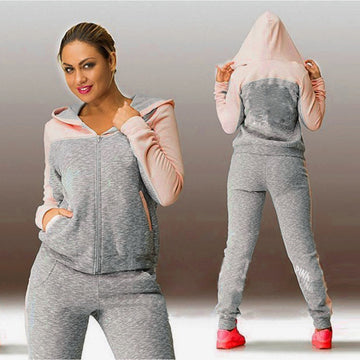 Spring Autumn Casual Women Hoodies Tops Tracksuit Sweat Suit Women's Set Sportswear Solid Long Pants