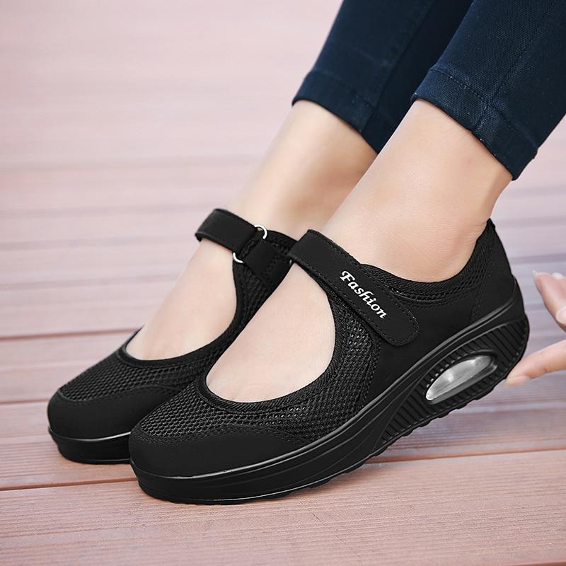 Casual鑱紹reathable Slip On Sneakers Flats