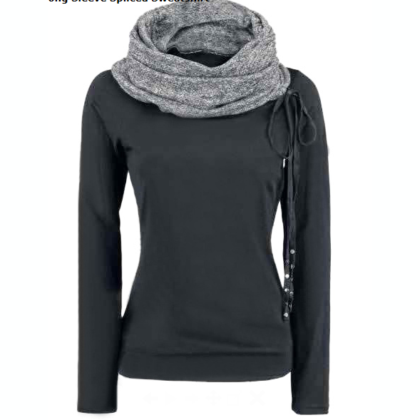 Casual High Turtleneck Sweats Hoodie - MeetYoursFashion