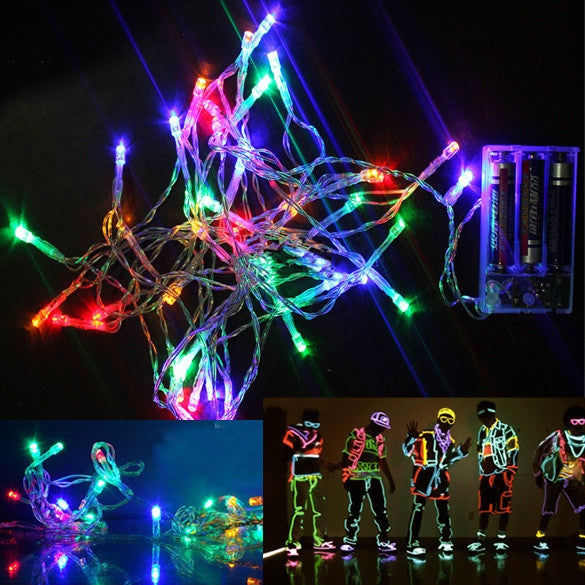 New AA Battery Colorful 4M 30 LED String Fairy Party Festival Decor Lamp Bulb