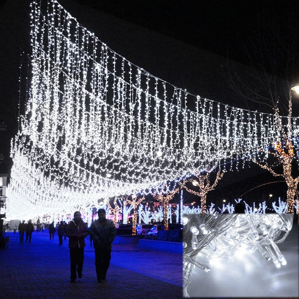 50M 300 LED White Decorative Wedding Fairy Christmas Party Twinkle String Lights EU